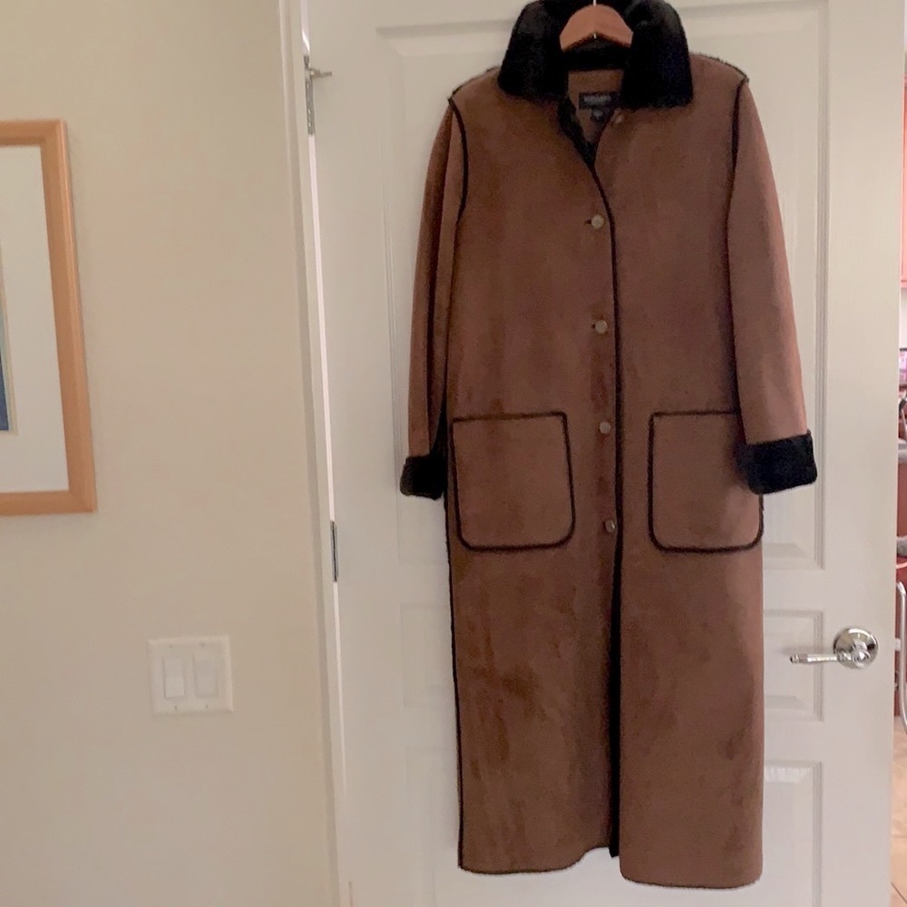 EUC!! BEAUTIFUL SUEDE FEEL DUSTER COAT